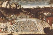 CRANACH, Lucas the Elder The Fountain of Youth (mk08) USA oil painting artist